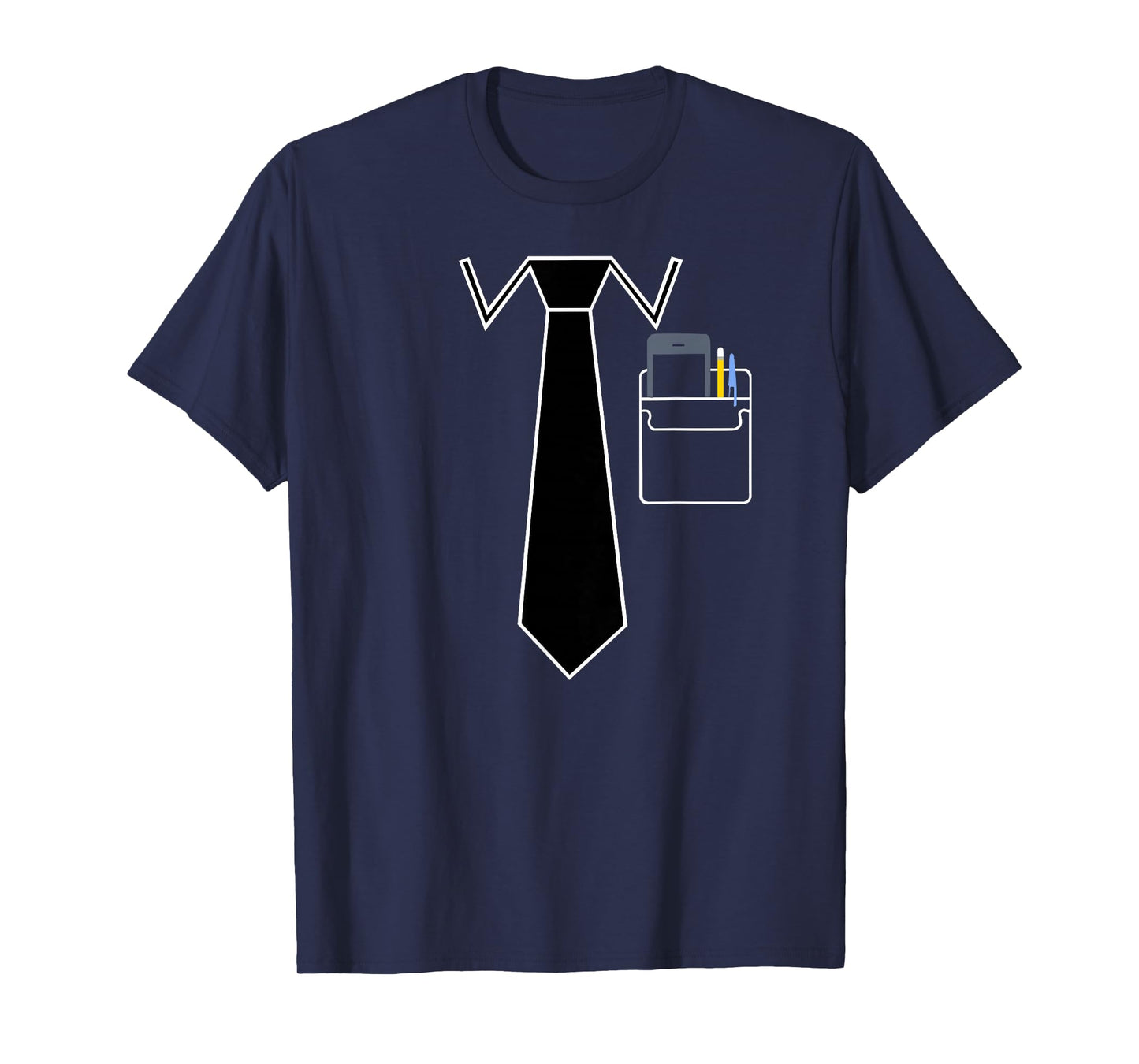 Tie With Pocket Protector Funny Nerd T-Shirt T-Shirt
