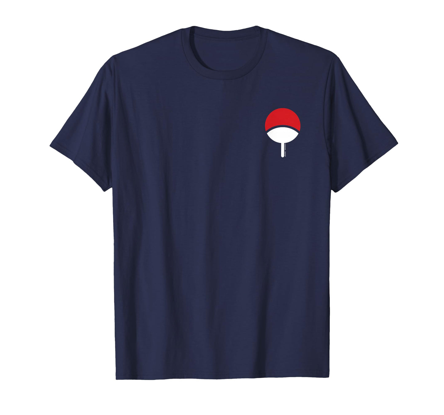 Naruto Shippuden Uchiha Icon Chest Print Anime T-Shirt