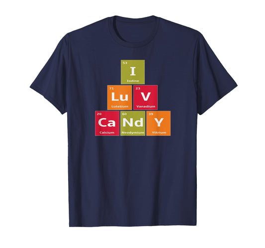 Periodic Elements of Candy Halloween Science Costume T-Shirt