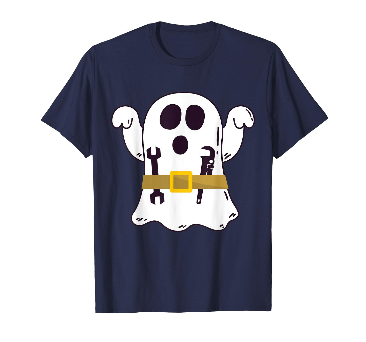 Funny Ghost Plumber Halloween Costume Repairman or Mechanic T-Shirt