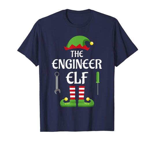 Engineer Elf Family Matching Group Christmas T-Shirt