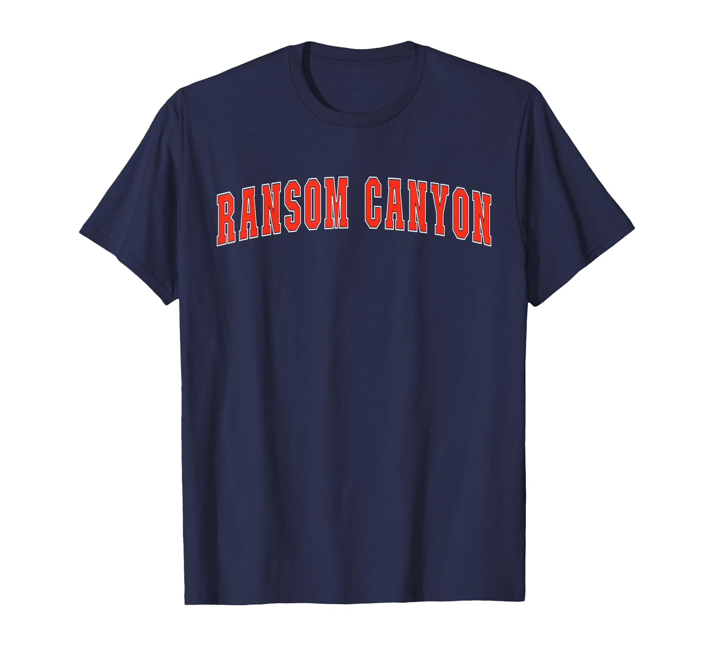 Ransom Canyon Texas TX College Style Red Text Ransom Canyon T-Shirt