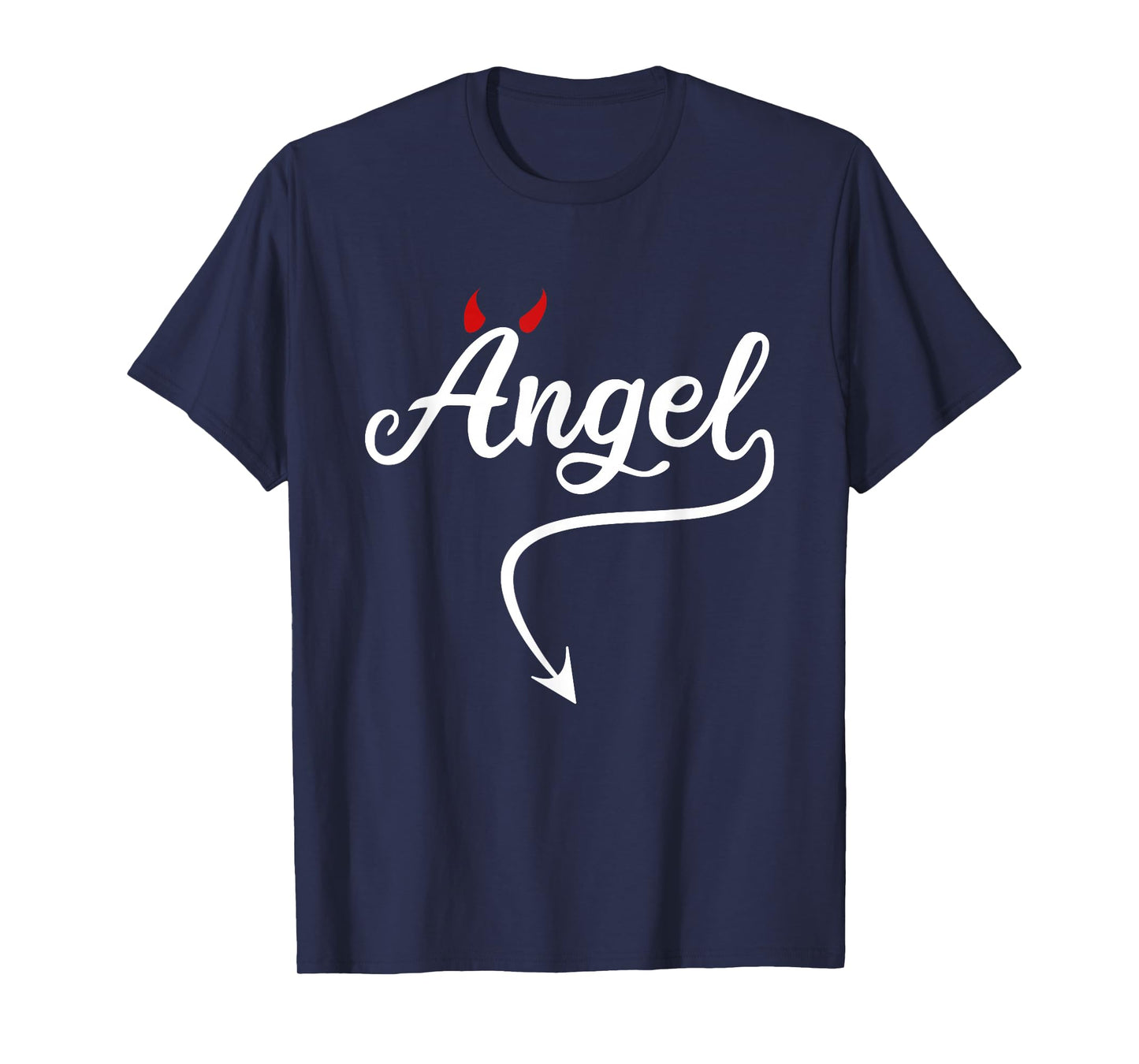 Devil Angel Costume Angel vs Devil Angel and Devil Halloween T-Shirt