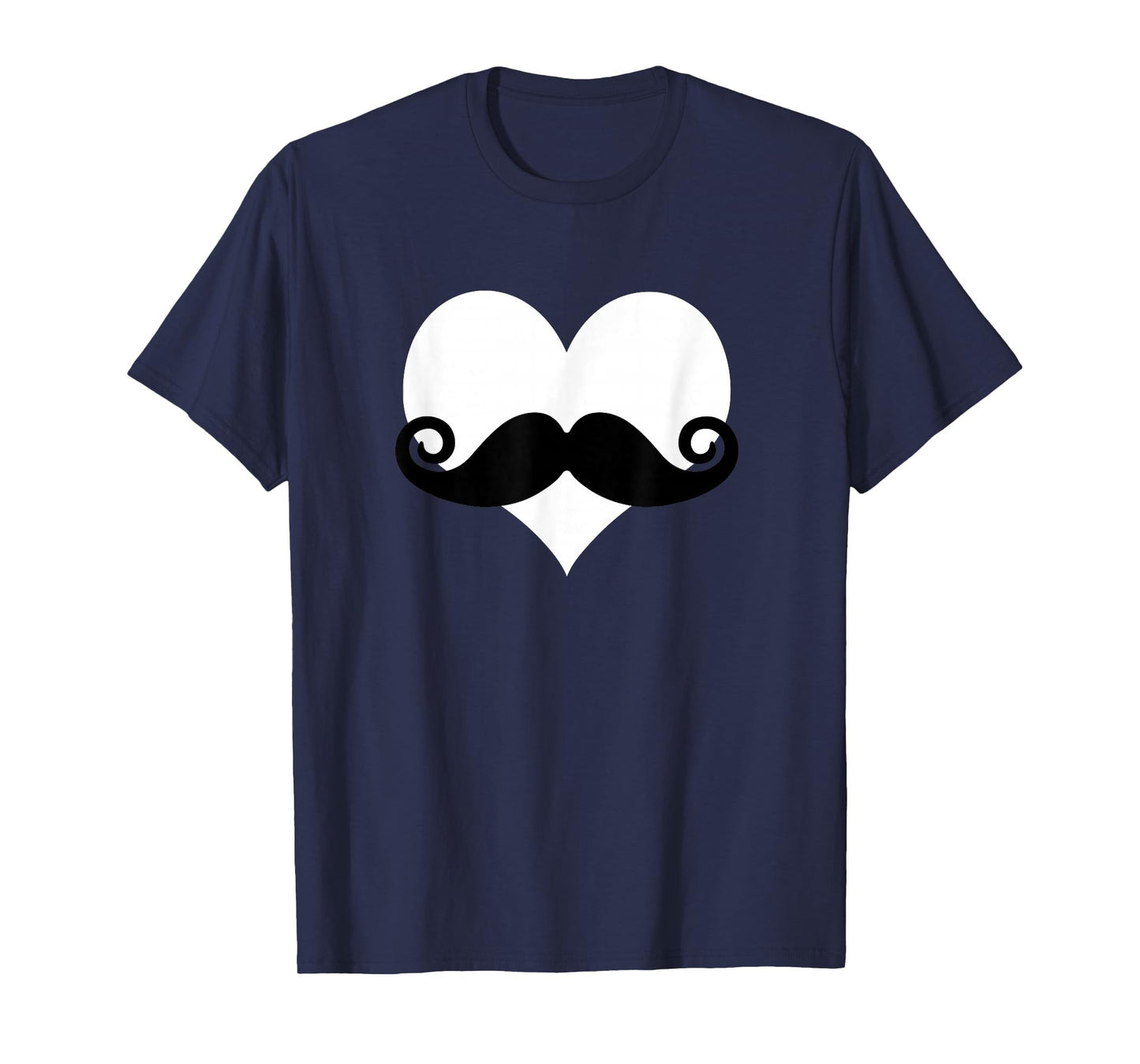 Mustache Heart Valentines Day Boys T-Shirt T-Shirt