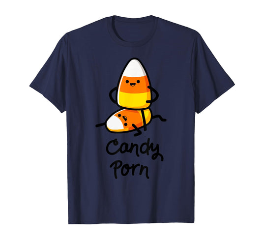 Funny Sarcastic Joke Candy Porn Lazy Halloween Costume Tee T-Shirt