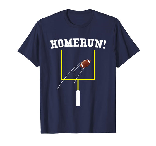 Funny Homerun Football Baseball Sports Mix Up Humor T-Shirt