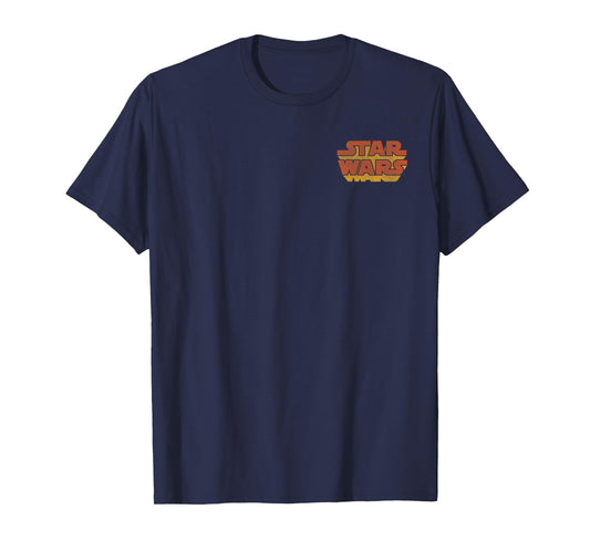Star Wars Darth Vader Reaching Circle Portrait Front & Back T-Shirt