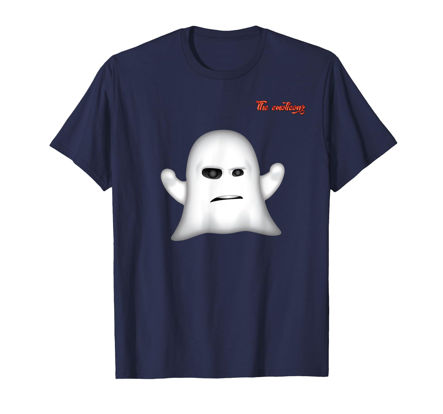 emoji frowning angry ghost face T-Shirt