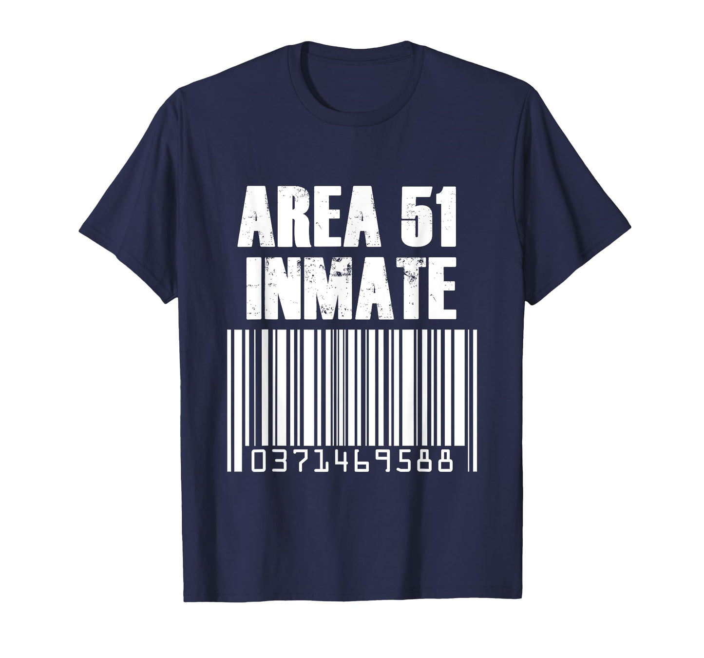 Area 51 Inmate Costume Alien Jail Barcode T-Shirt