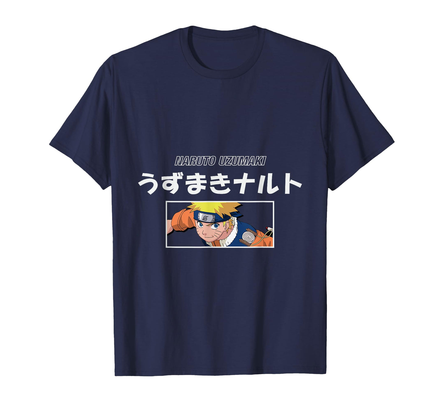 Naruto Classic Naruto Uzumaki Kanji Letters T-Shirt