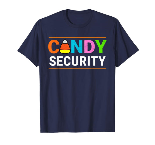 Halloween Candy Corn CANDY SECURITY Funny Halloween T-Shirt