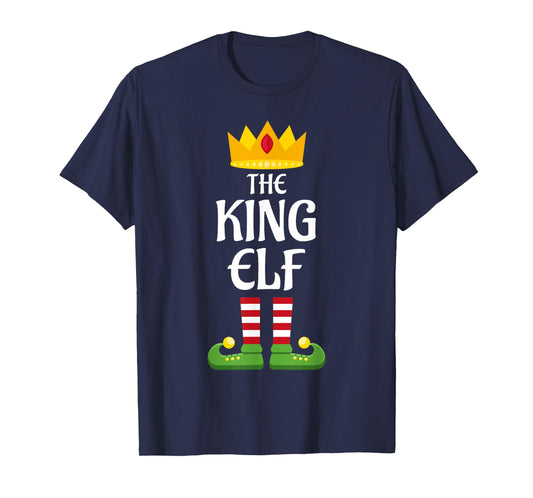 King Elf Family Matching Group Christmas Dad T-Shirt