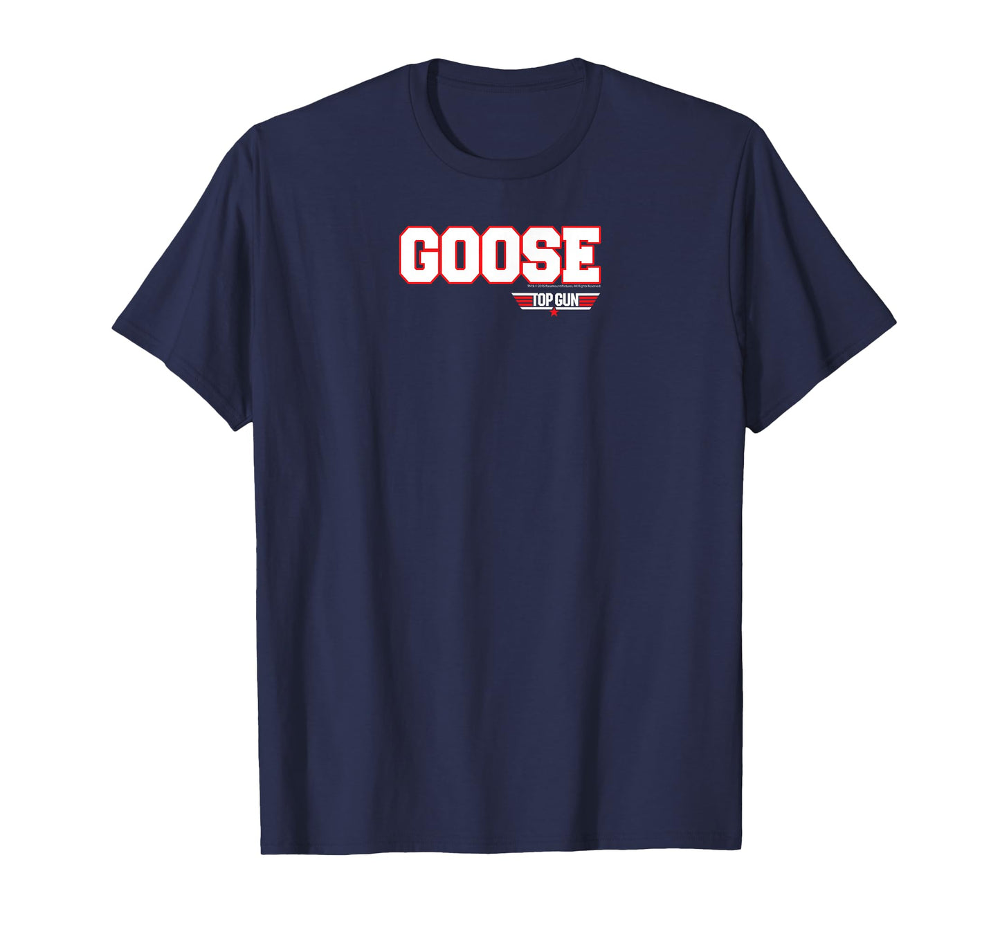 Top Gun Goose Athletic Lettering Logo Action Movie T-Shirt