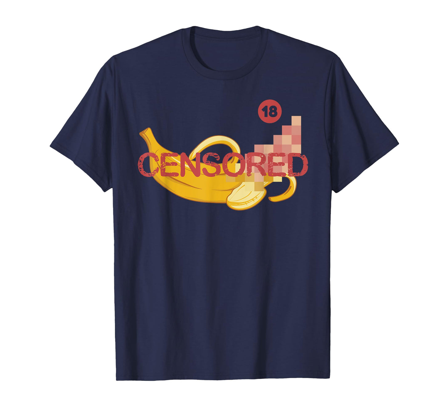 Censored Banana Funny Apparel T-Shirt
