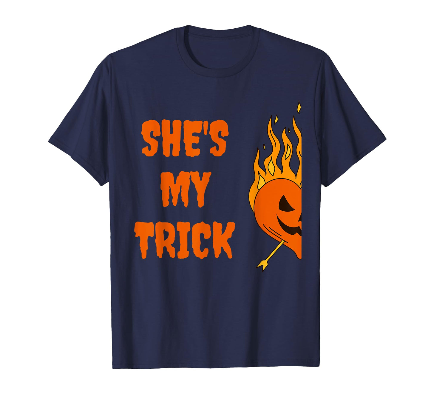 he's my treat she's my trick halloween matching set couples T-Shirt