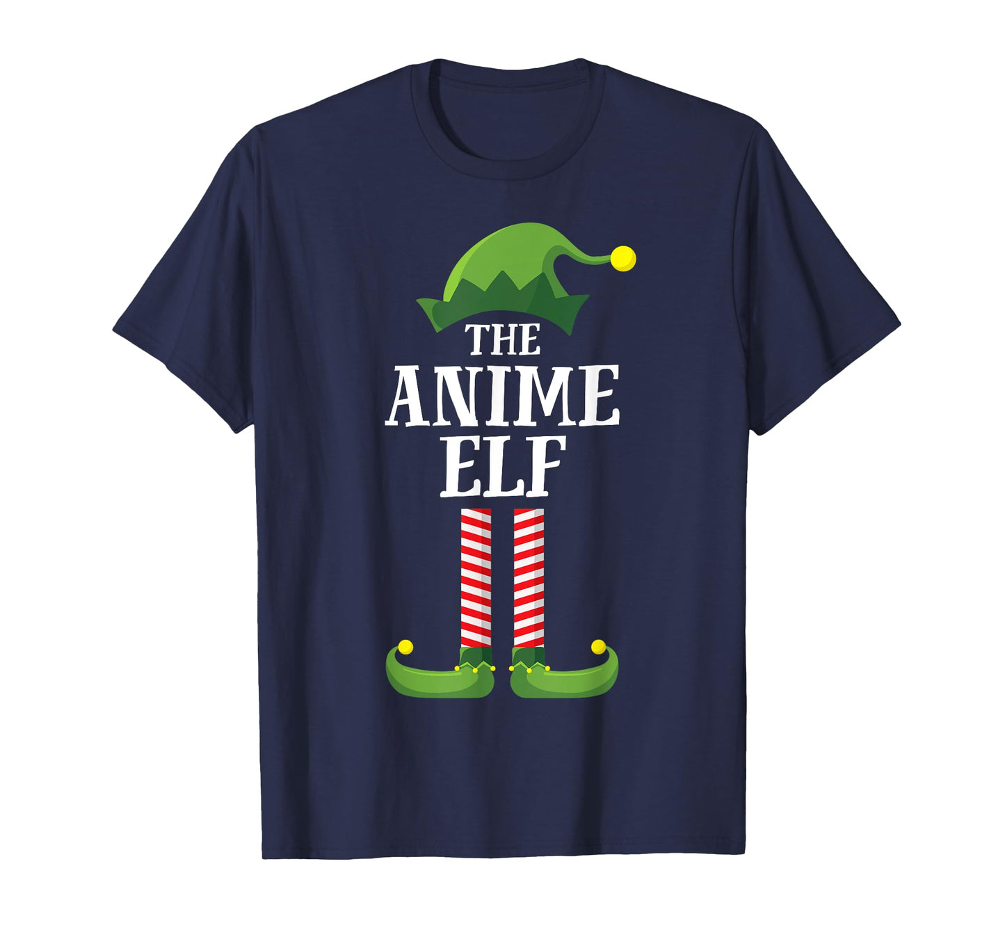 Anime Elf Matching Family Group Christmas Party Funny Elf T-Shirt