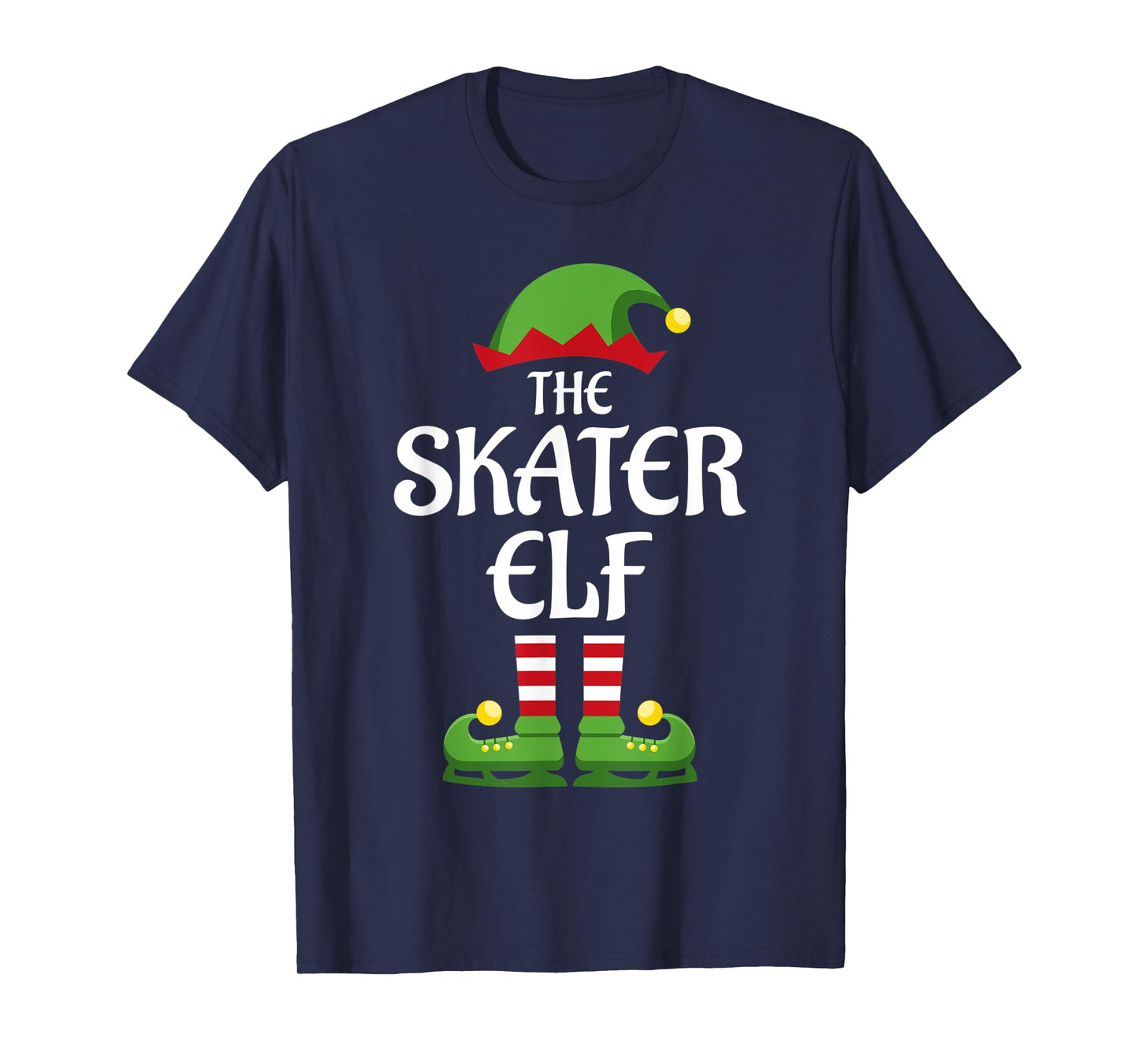 Skater Elf Family Matching Group Christmas T-Shirt