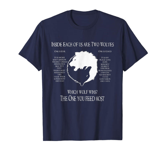 Cherokee Wolf! - Inside Each Of Us Are Two Wolves One T-Shirt