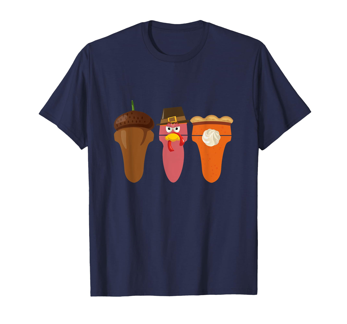 Sonographer Thanksgiving Acorn Turkey Pumpkin Pie Ultrasound T-Shirt