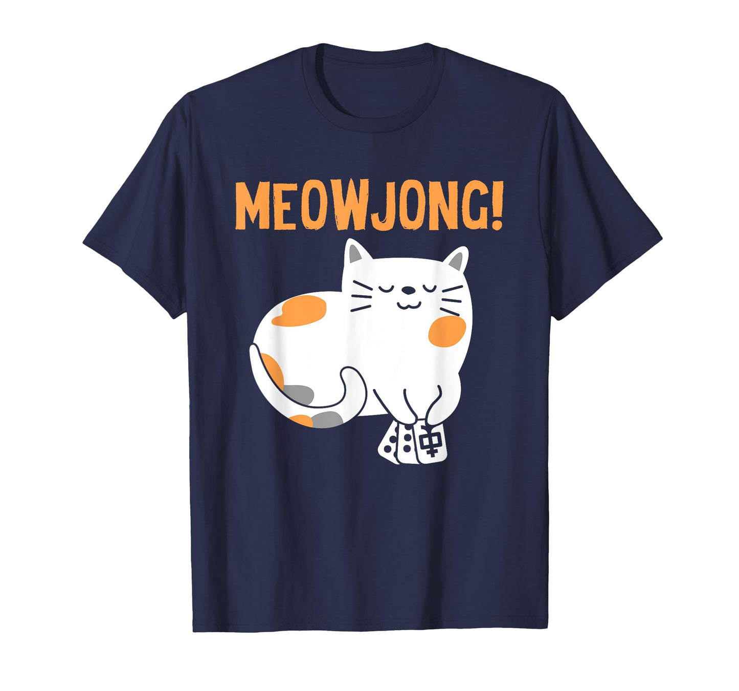 Mahjong Cat Player Board Game Mah-Jongg China Solitaire T-Shirt