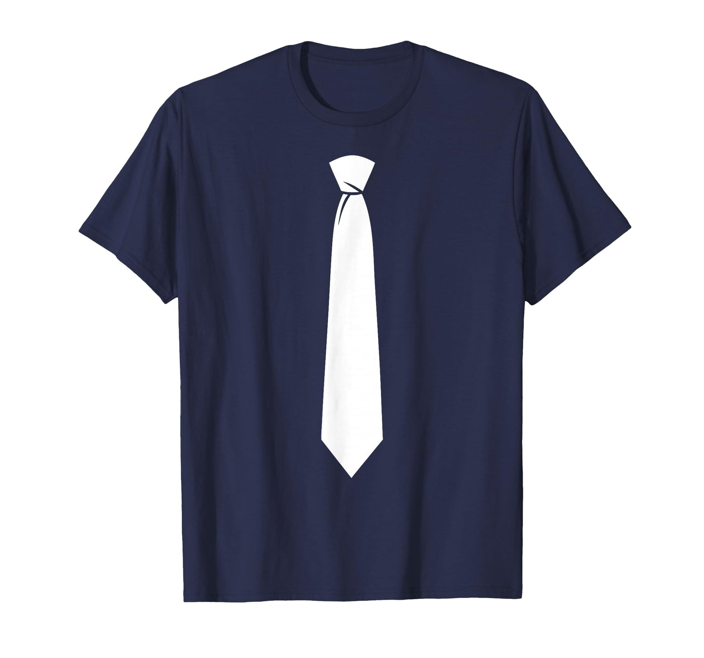 White Tie Costume Shirt Adult Men Women Kids Tie Costume T-Shirt