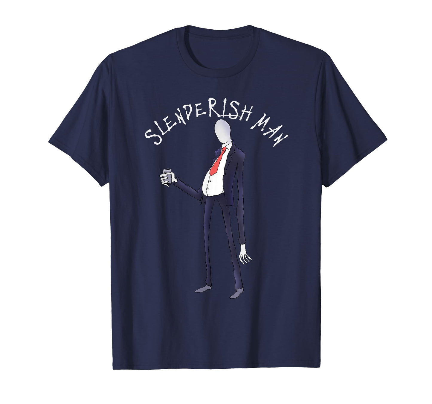 Easy Halloween costume funny slenderman men's T-Shirt