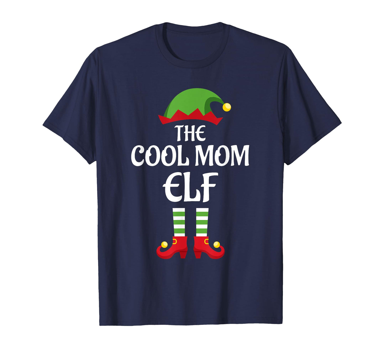 Cool Mom Elf Family Matching Group Christmas T-Shirt