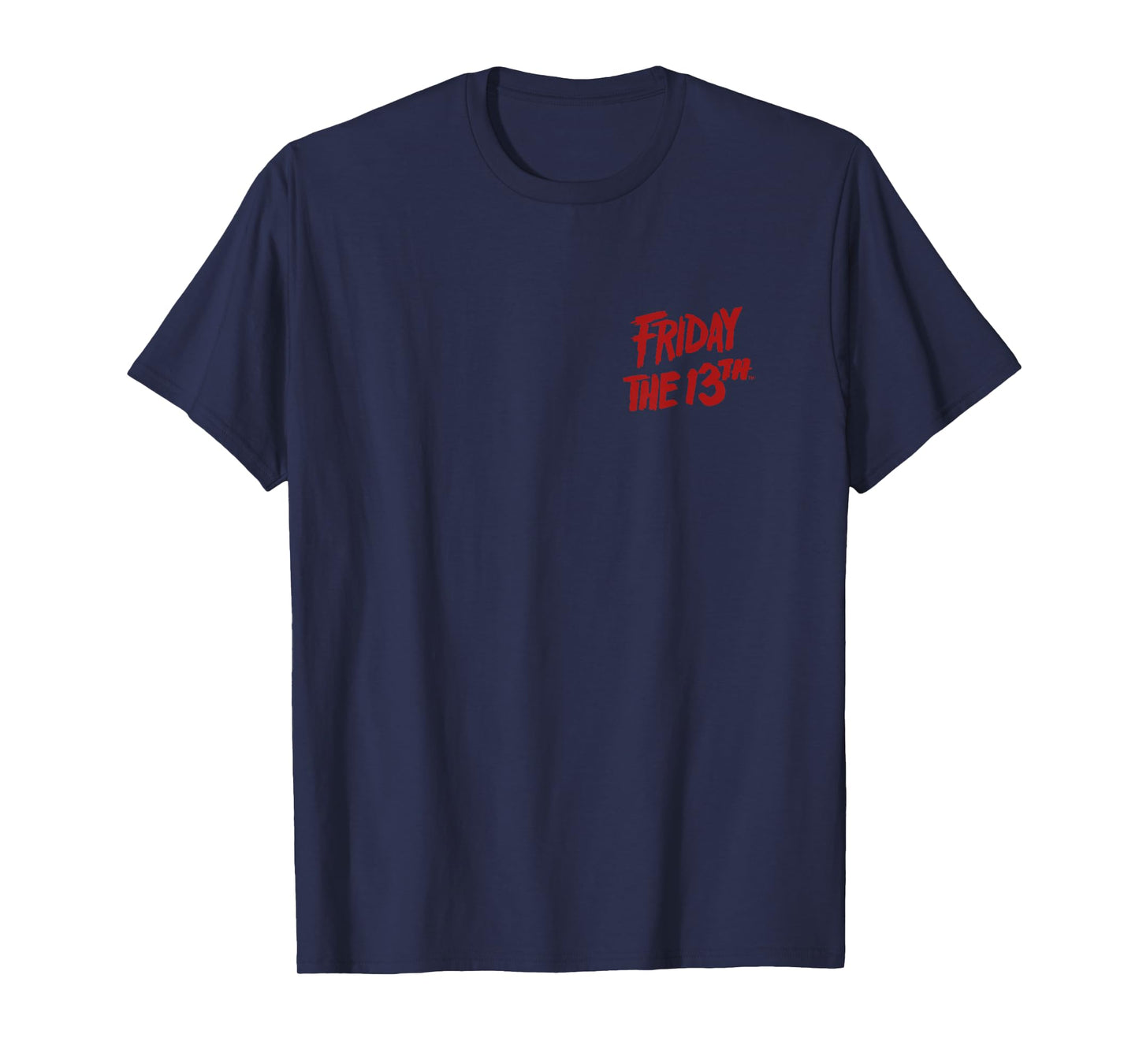 Friday The 13th Front and Back Jason Lives Camp Blood Horror T-Shirt