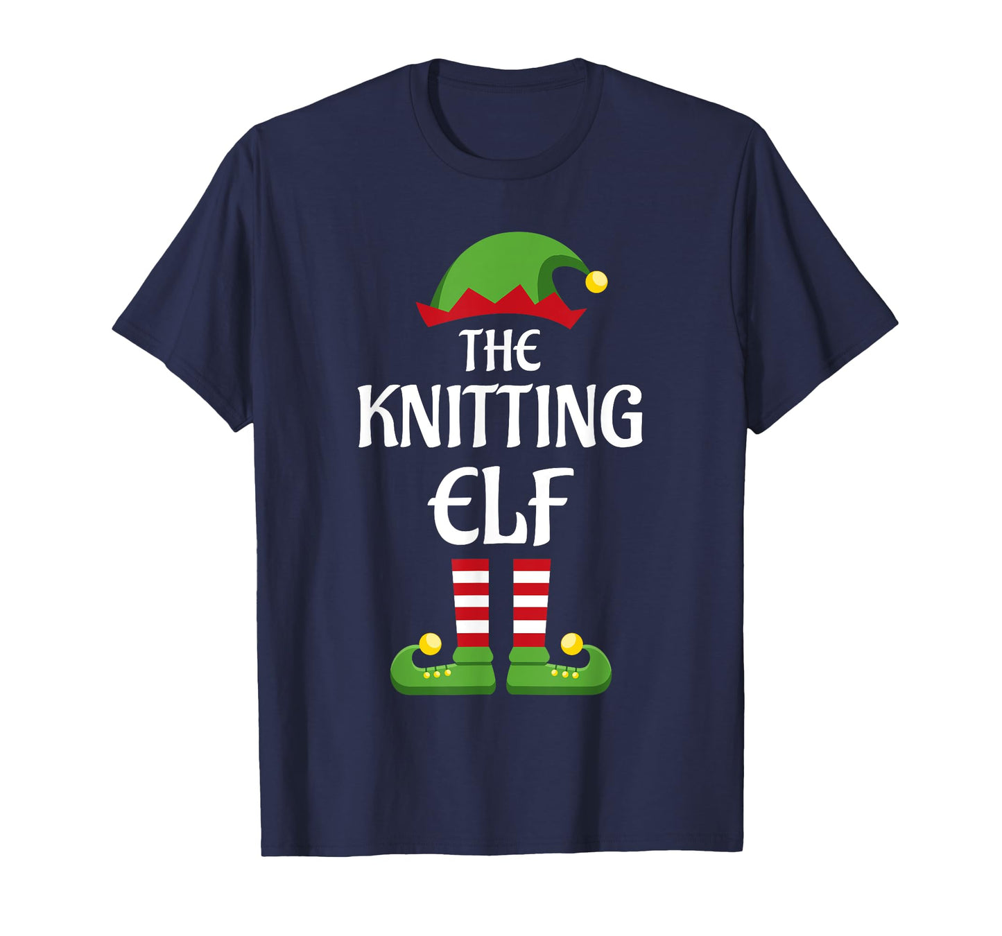 Knitting Elf Family Matching Group Christmas T-Shirt