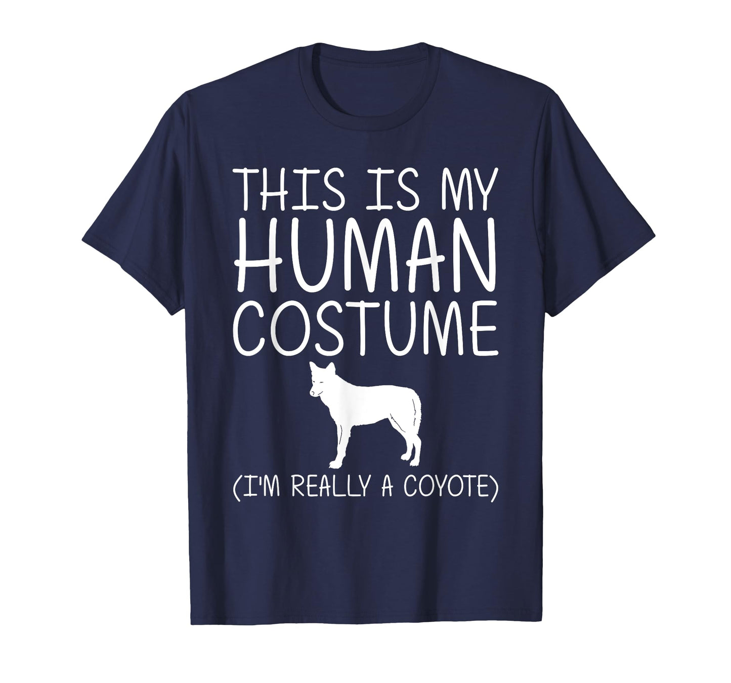 Coyote Easy Halloween Human Costume Wolf Pup Canine DIY Gift T-Shirt