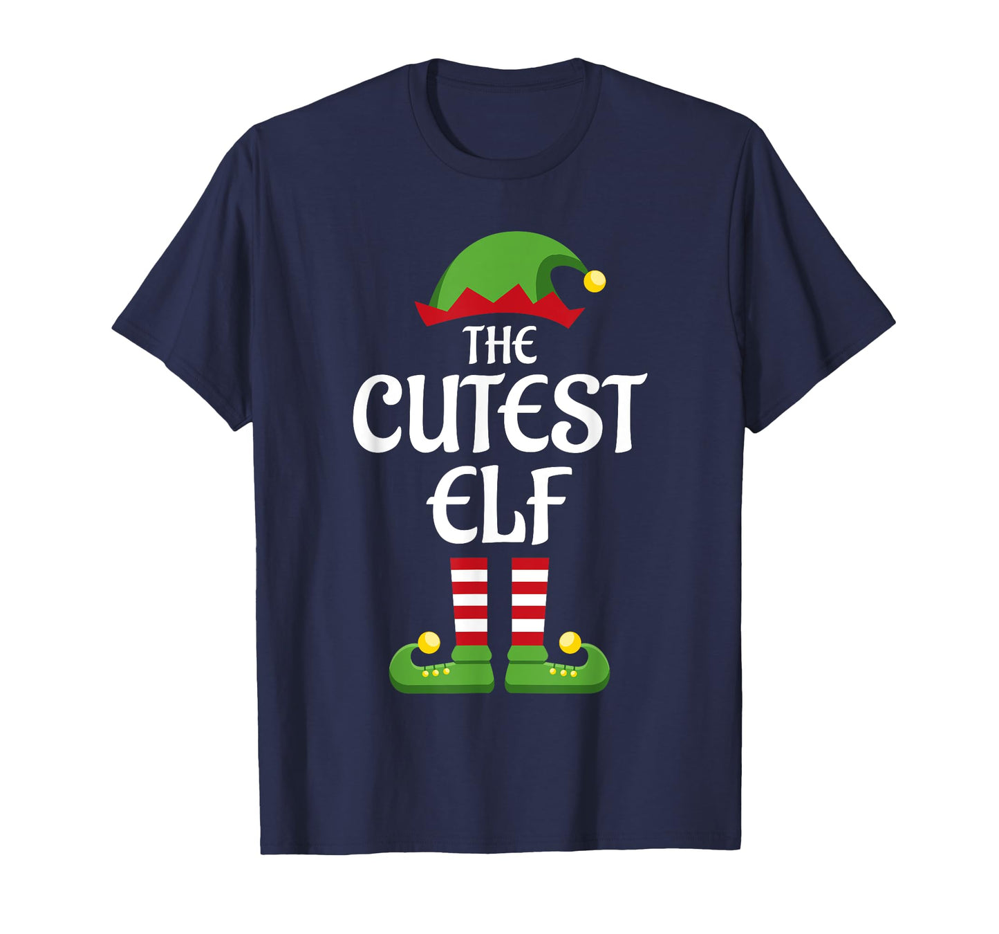 Cutest Elf Family Matching Group Christmas Cute T-Shirt