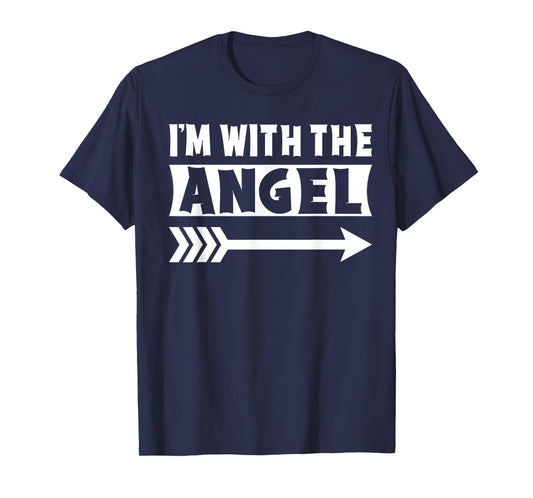 I'm With The Angel Halloween Costume Angel Halloween T-Shirt
