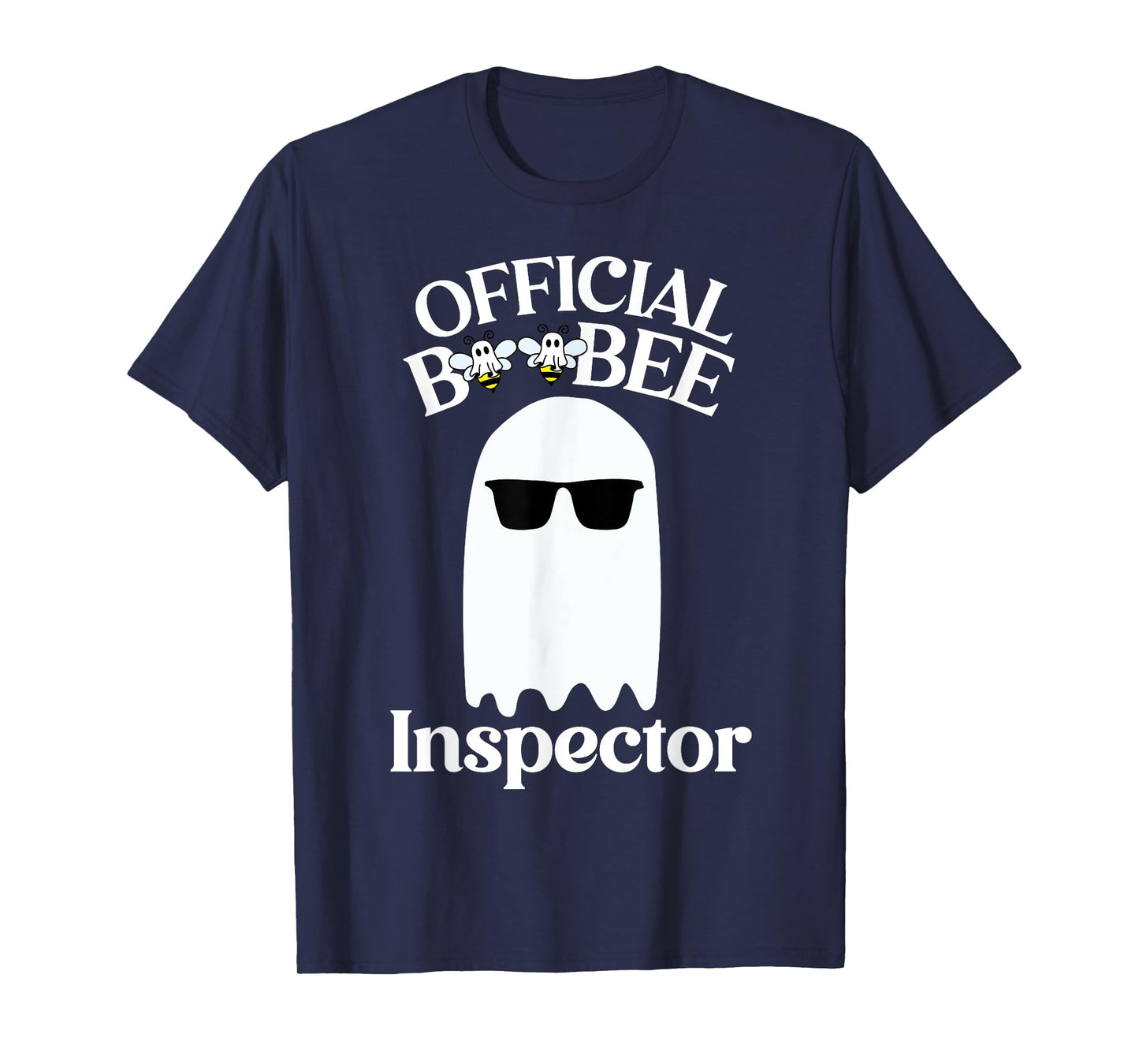 Boo-Bee Inspector Lazy DIY Halloween Costume Funny Ghost T-Shirt