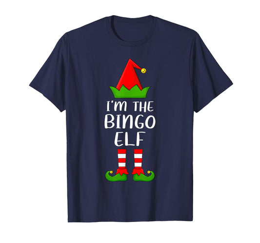 Matching Family Group I'm The Bingo Elf Christmas T-Shirt