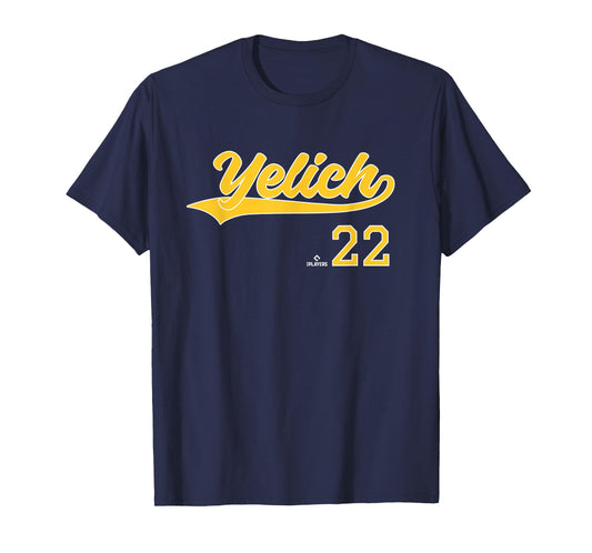 Vintage Gameday Christian Yelich Milwaukee MLBPA T-Shirt