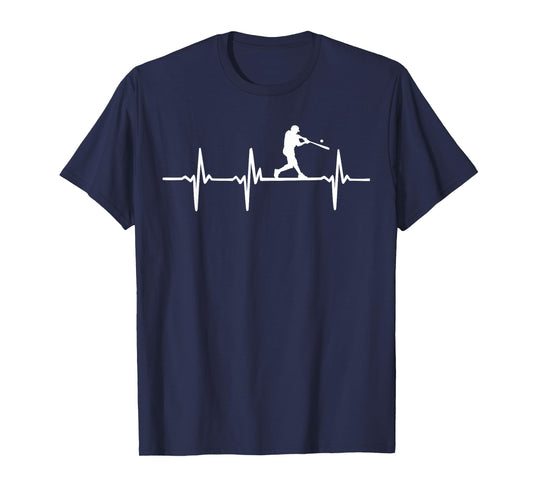 Baseball Heartbeat For Baseball Players And Fans T-Shirt