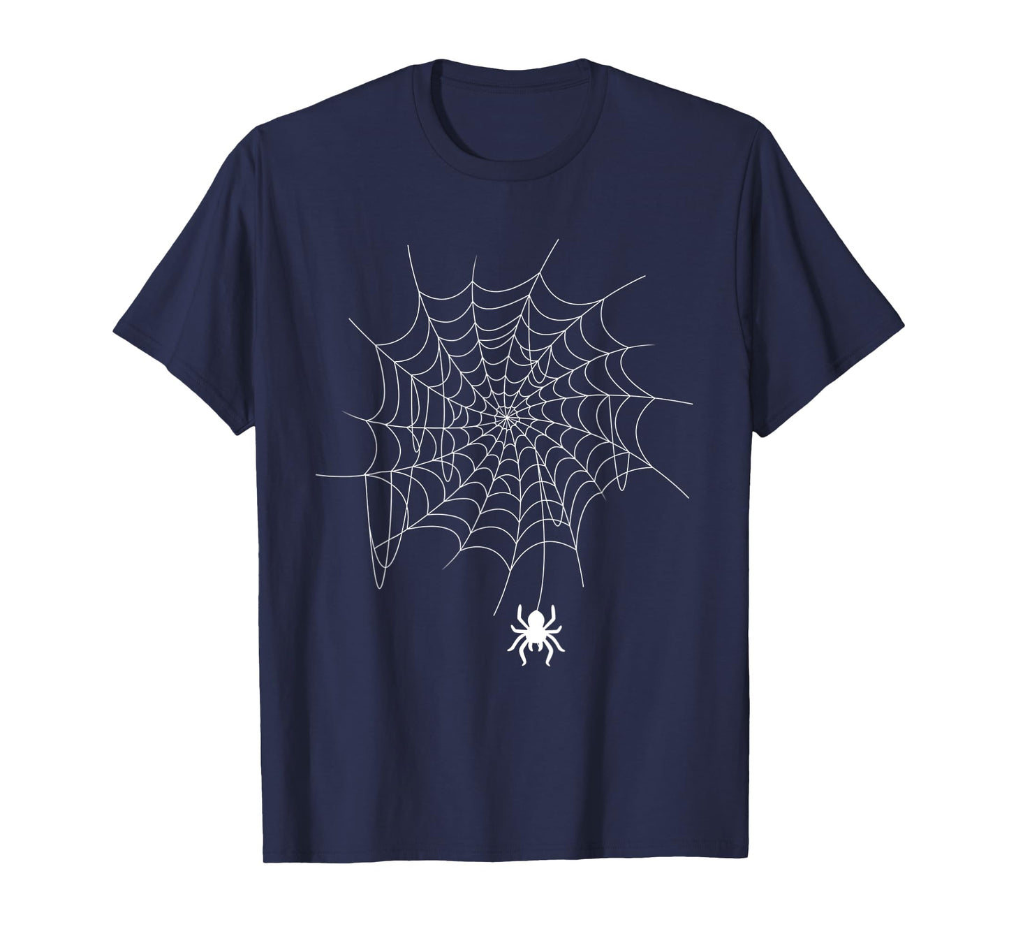 Funny Spider Web Lazy DIY Halloween Costume Men Women Kids T-Shirt