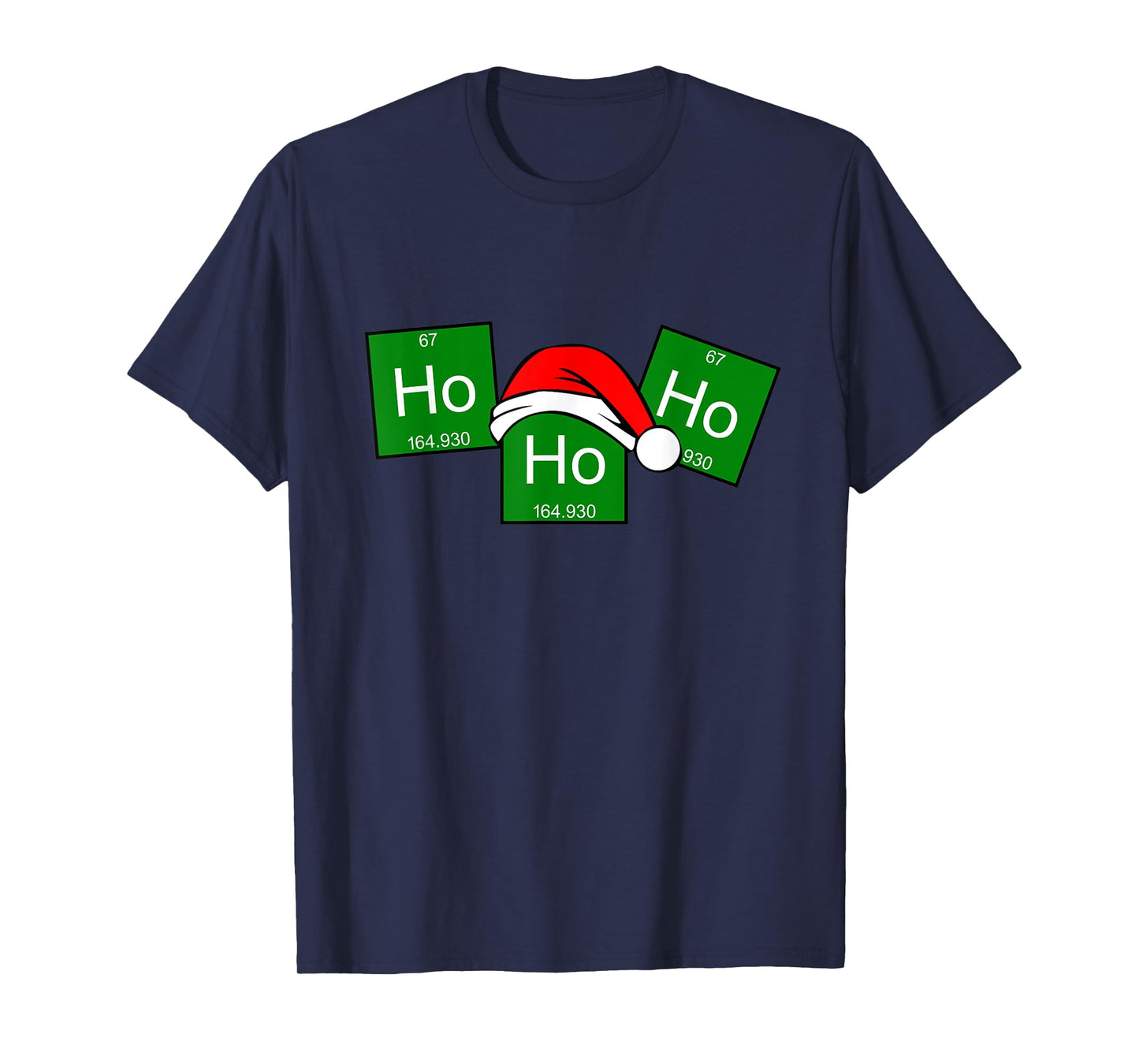 HoHoHo Holmium Chemistry Element Christmas Pun T-Shirt T-Shirt