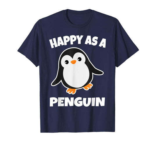 Kids Penguin Shirt | Happy As a Penguin T-Shirt