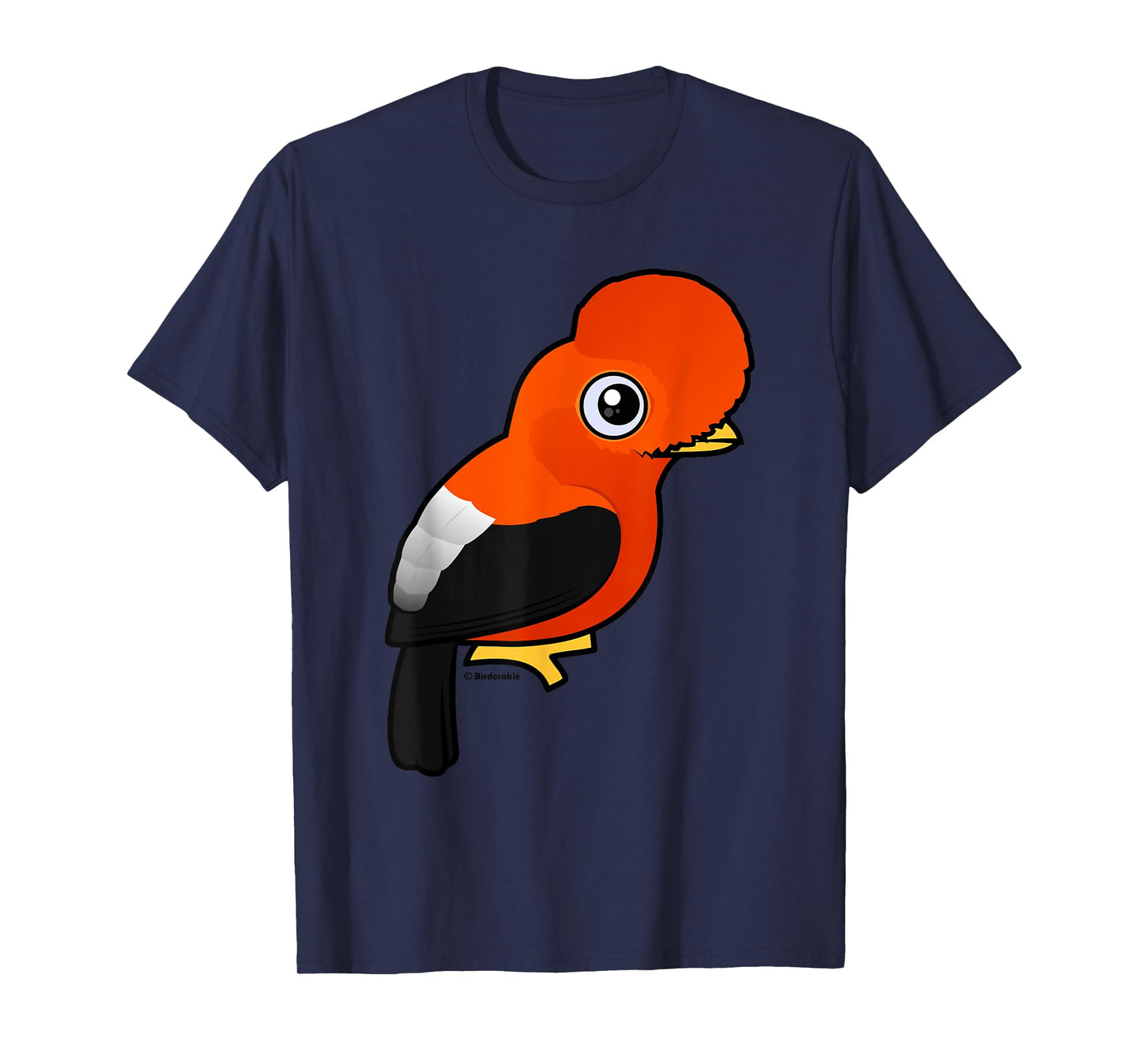 Ridiculously Cute Andean Cock-of-the-rock Cartoon Bird T-Shirt