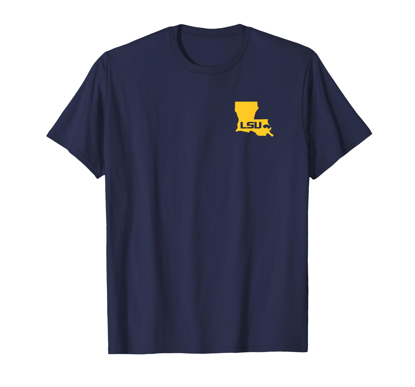 LSU Tigers Front/Back Stadium Purple Officially Licensed T-Shirt