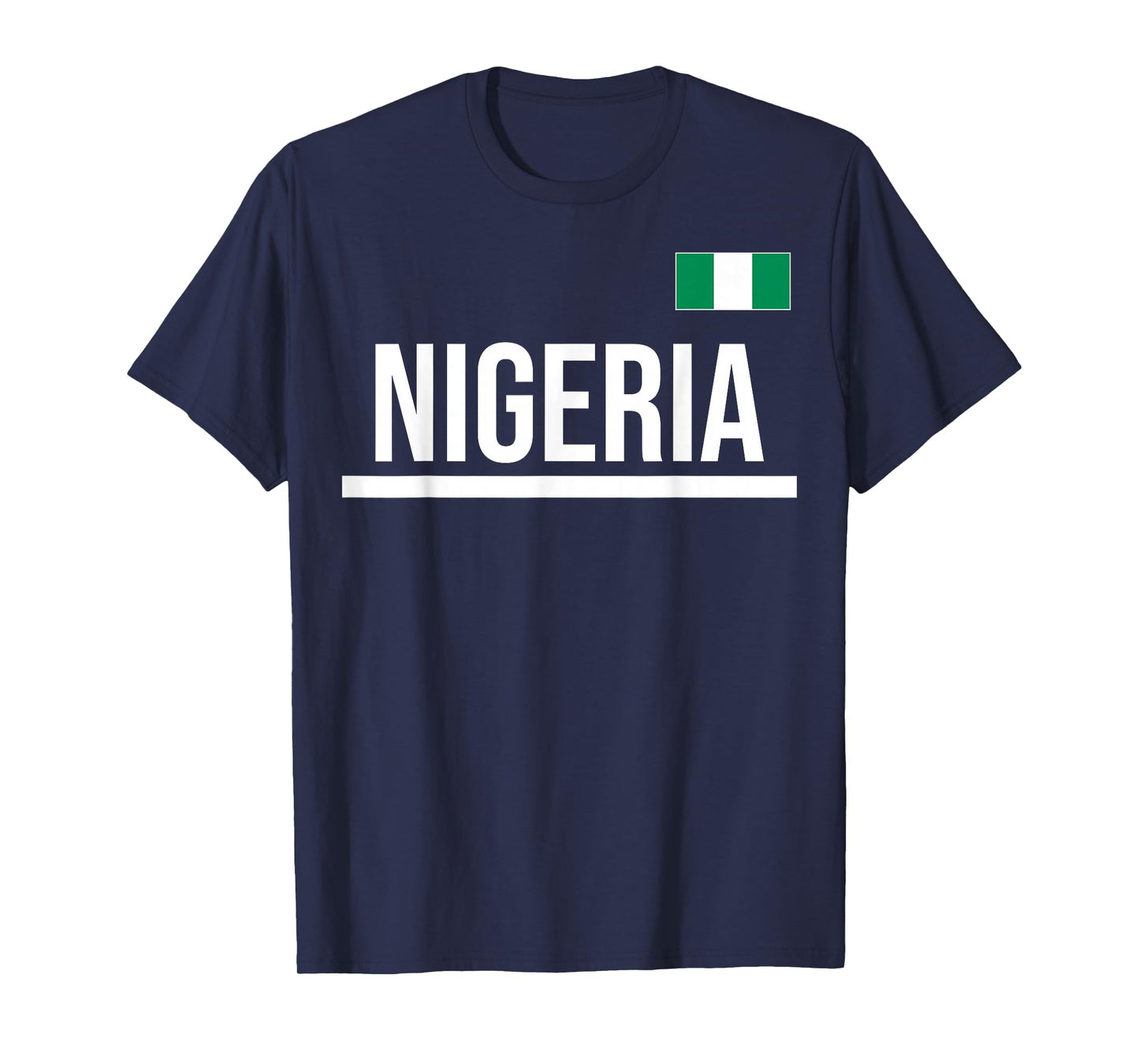 Nigeria Flag Sports Jersey T-Shirt