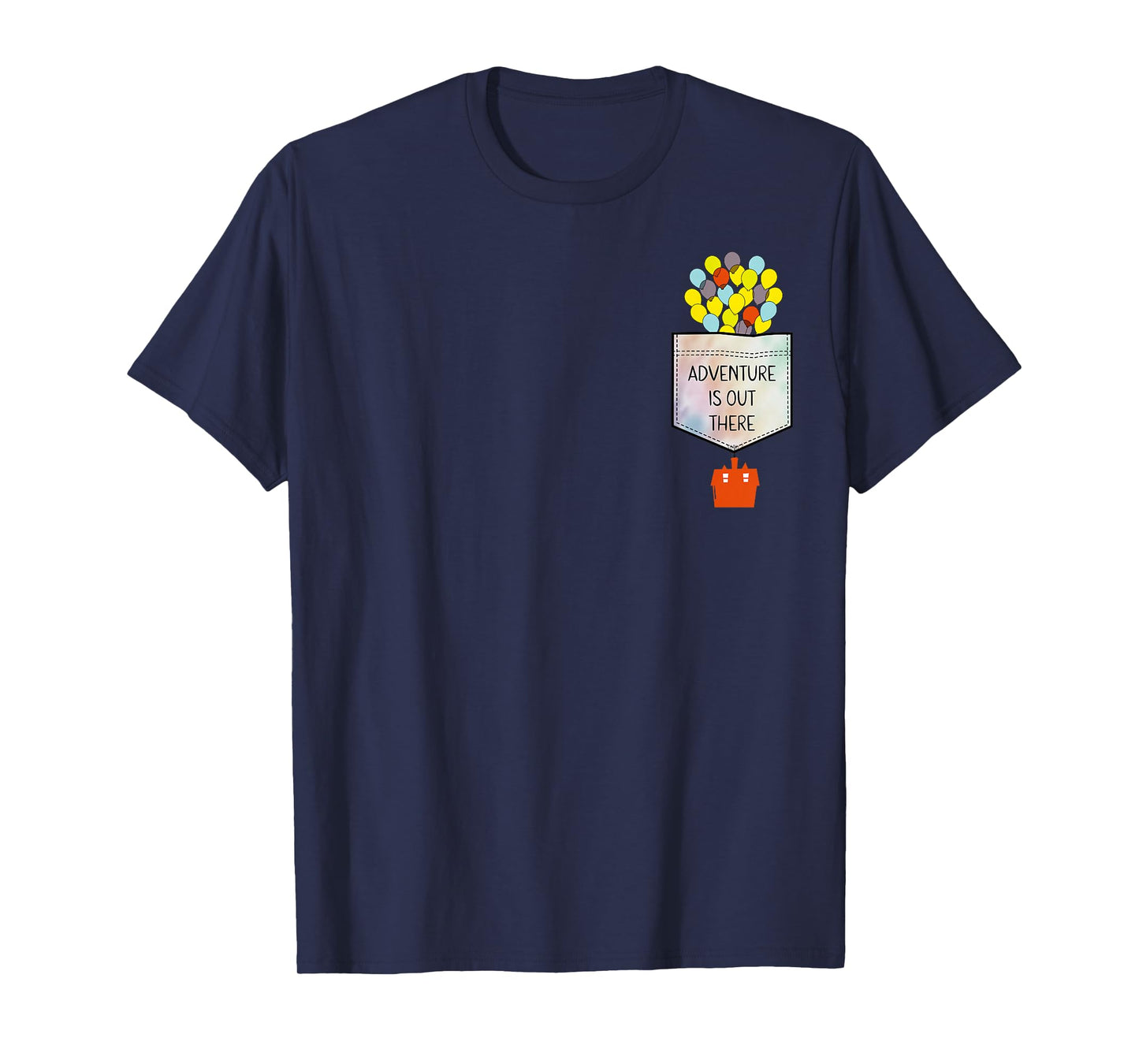 Disney Pixar Up Adventure is Out There Faux Pocket T-Shirt