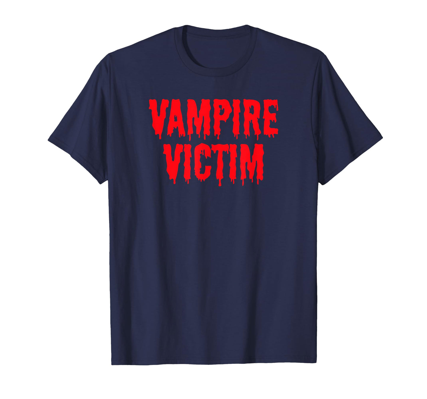 Vampire Victim Halloween Costume Lazy Disguise T-Shirt