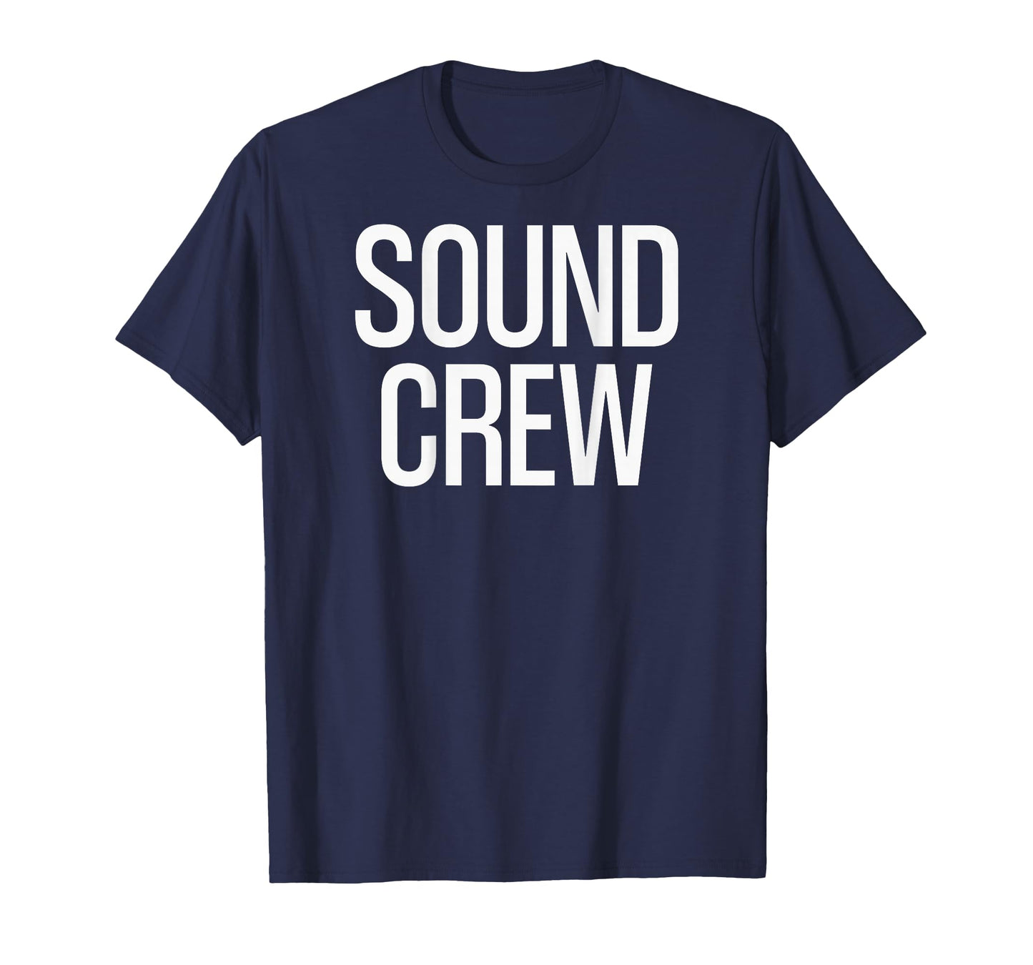 Bold Sound Crew Text PRINT ON BACK | Film Crew T-Shirt