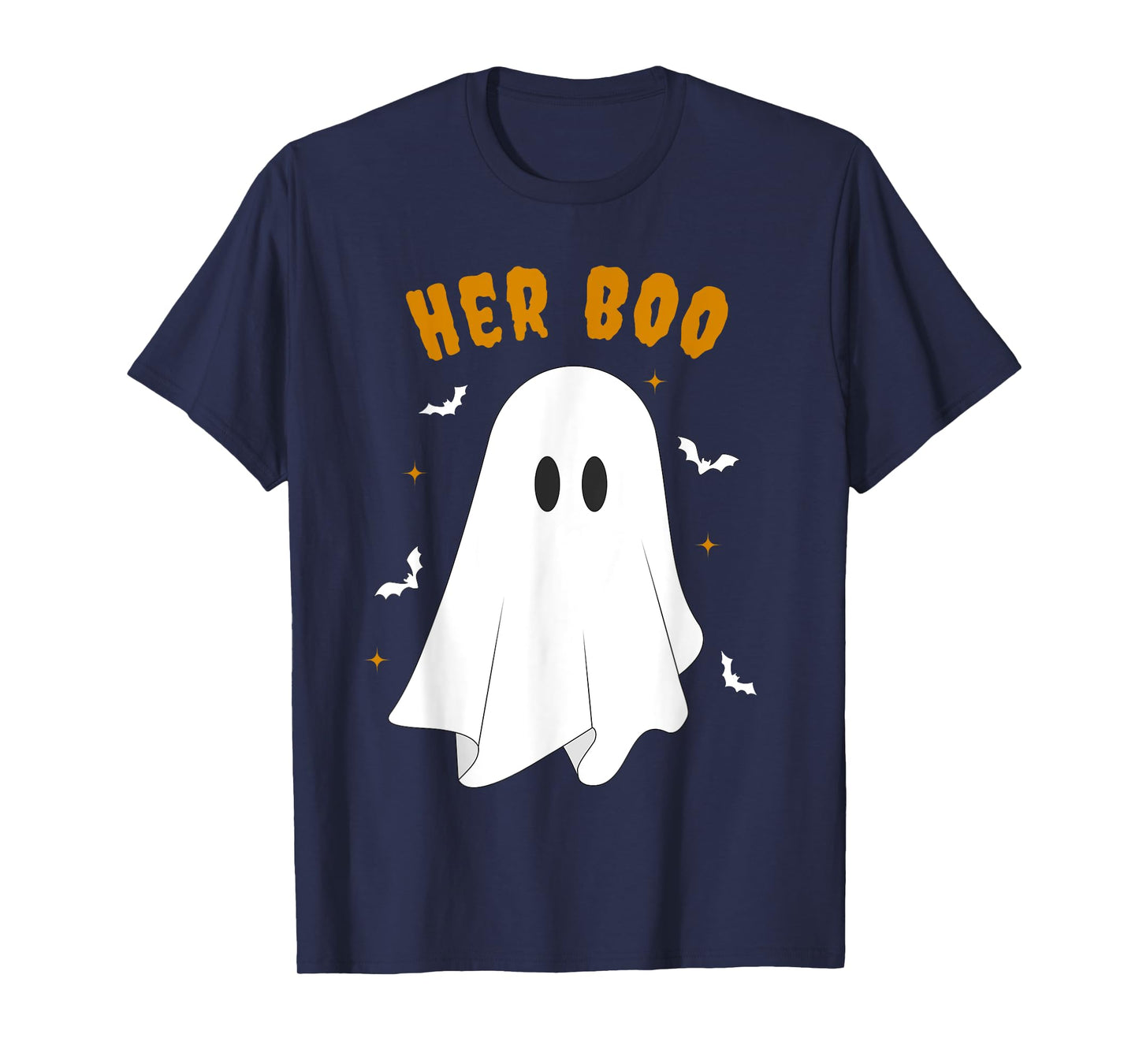 Her Boo & His Boo Funny Matching Halloween Pajama Couples T-Shirt