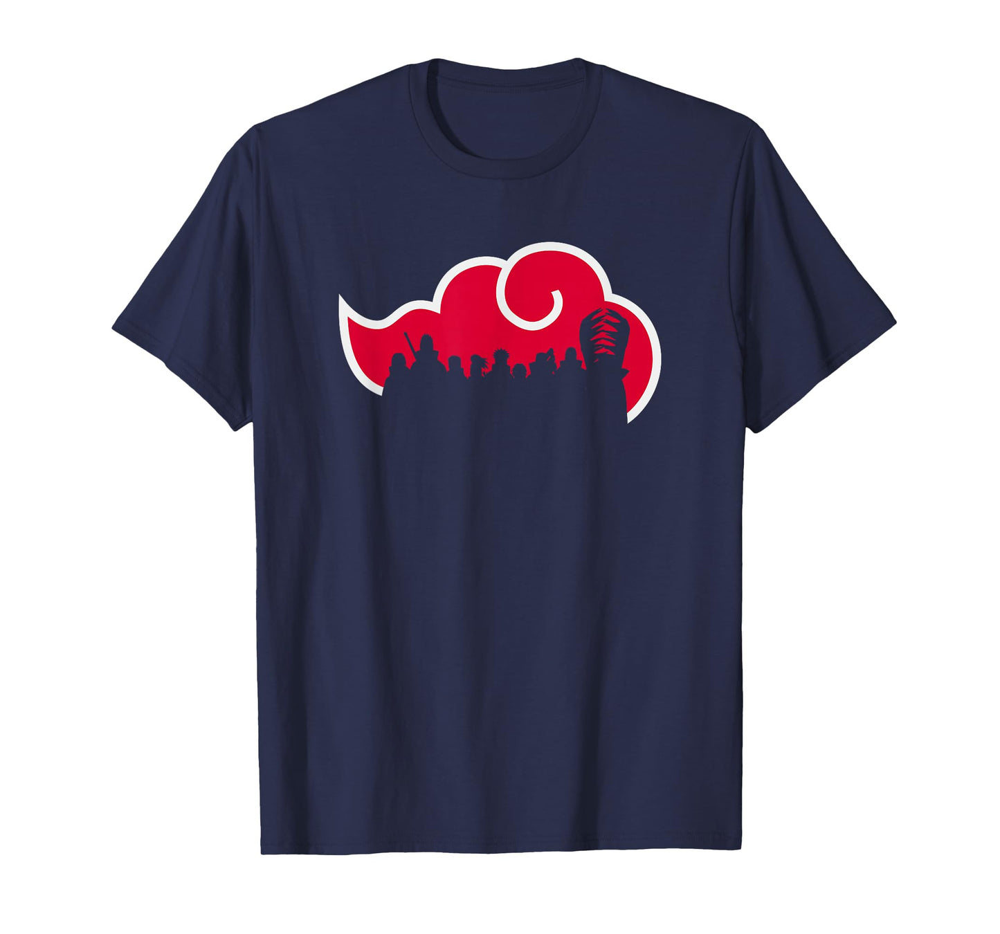 Naruto Shippuden Akatsuki Silhouette Anime T-Shirt