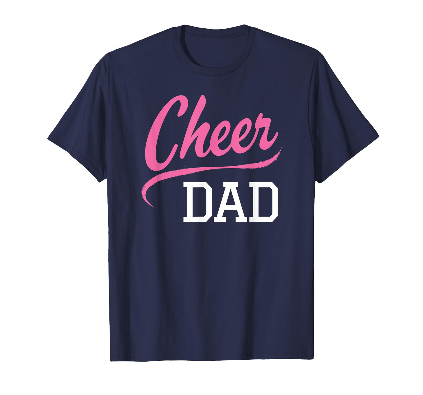 Cheer Dad Cheerleading Pink T-Shirt