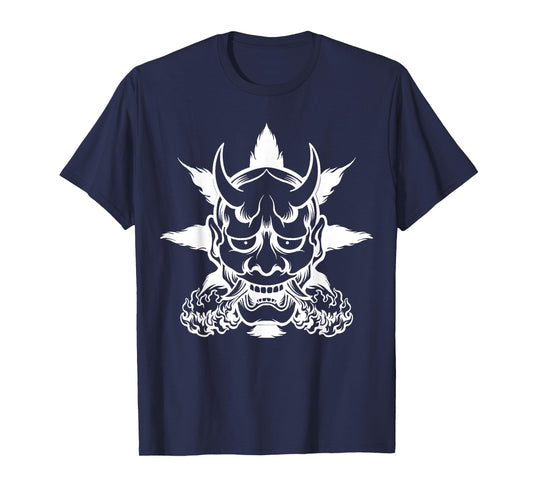 Japanese Demon Oni Mask Harajuku T-Shirt