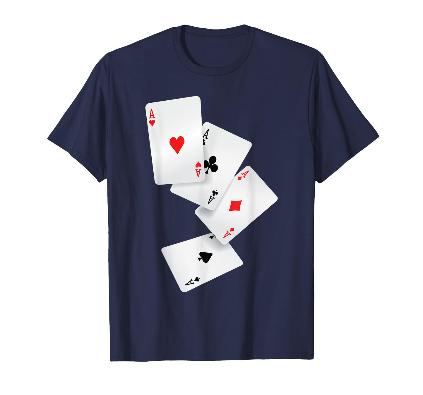 Four Aces Poker Pro Lucky Player Winner Costume Hand Gifts T-Shirt